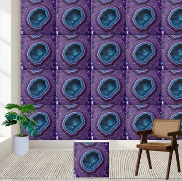Amethyst Geode Crystal Tile