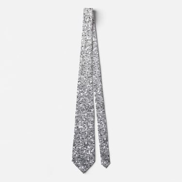 Dazzling Metallic Ombre Neck Tie for Men