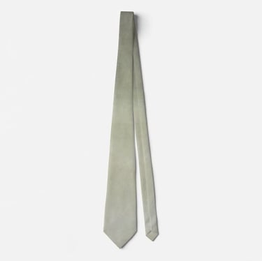 Neutral Sage Green and Greige Textured Mens Neck Tie