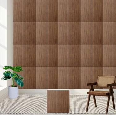 Rustic Wood Grain - Realistic Faux Wood Design Ceramic Tile