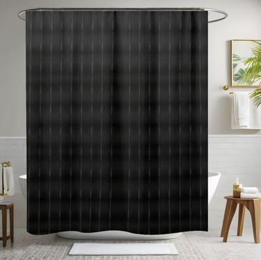 Black Shower Curtain Style 2