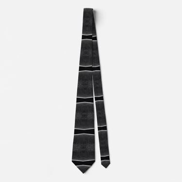 Chic Black and White Abstract Stripe Modern Style Neck Tie