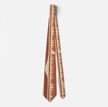 Free-Spirited Earth Tone Boho Neck Tie