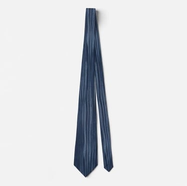 Distressed Denim Look Neck Tie for Men