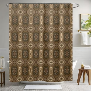 Classy Vintage Boho Shower Curtain