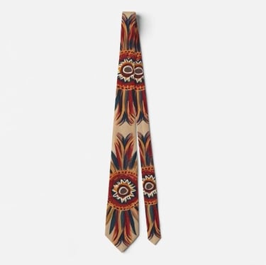 Bohemian Feather Burst Neck Tie