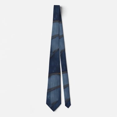 Trendy Denim Style Neck Tie