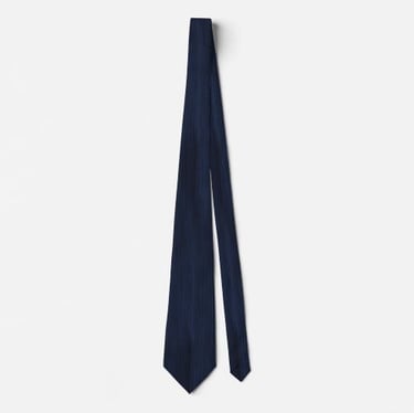 Classic Indigo Denim Stripe Neck Tie