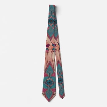 Eclectic Floral Paisley Neck Tie