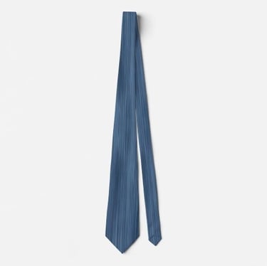 Classic Blue Denim Texture Neck Tie