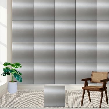Silver Metallic Texture Ceramic Tile