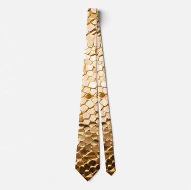 Sparkly Gold Sequin Neck Tie
