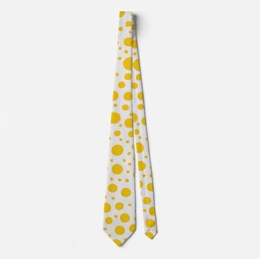 Yellow Polka Dot Neck Tie