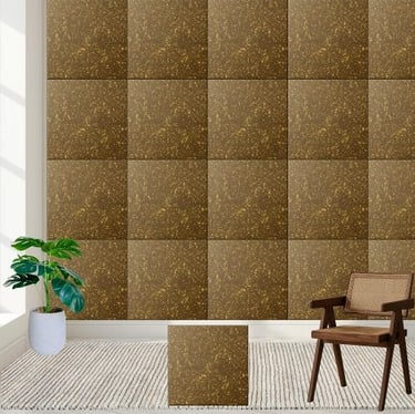 Modern Bold Brown Gold Glitter Bathroom Kitchen Ceramic Tile