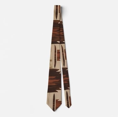 Tribal Inspired Geometric Neck Tie