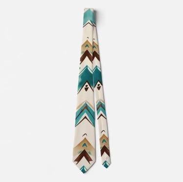 Abstract Tribal Men's Neck Tie