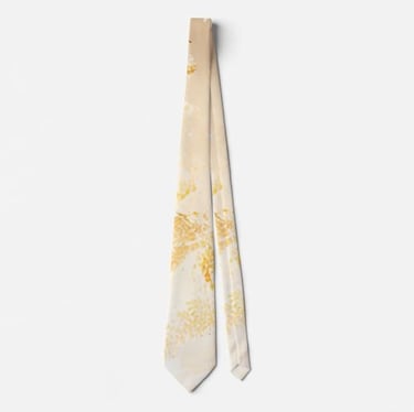 Elegant Gold Sparkle Sequin Neck Tie