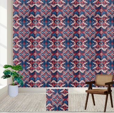 Geometric Ethnic Tile Pattern
