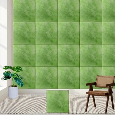 Green Watercolor Ceramic Tile