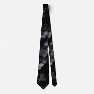 Black Sequin Sparkly Neck Tie
