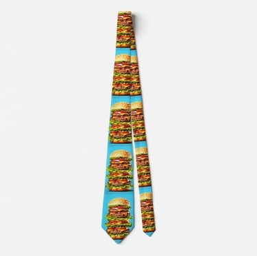 Blue Giant Hamburger Neck Tie