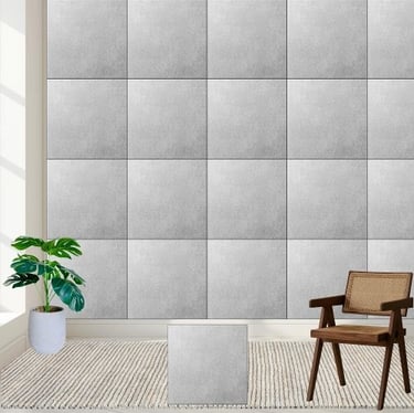 Elegant Light Grey Concrete Texture Ceramic Tile