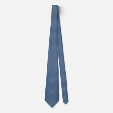 Stylish Textured Blue Denim Neck Tie