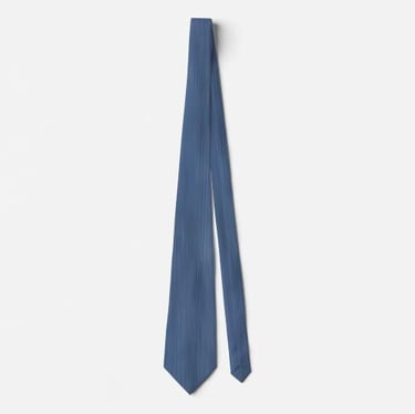 Classic Blue Denim Stripe Neck Tie