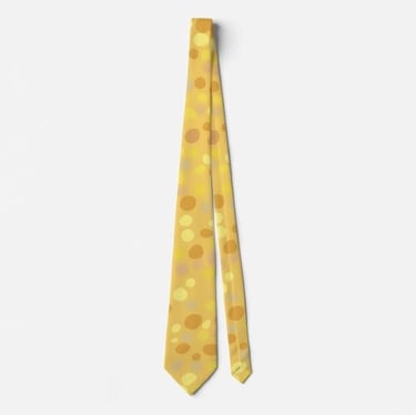 Golden Confetti Dots Neck Tie
