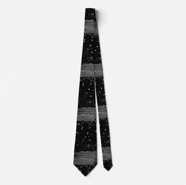 Abstract Stripe Dot Neck tie