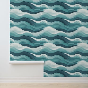 Fluid Motion Abstract Peel and Stick Wallpaper