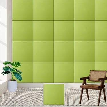 Lime Green Solid Color Ceramic Tile