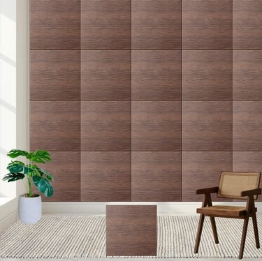 Rustic Brown Wood Grain - Realistic Wooden Ceramic Tile