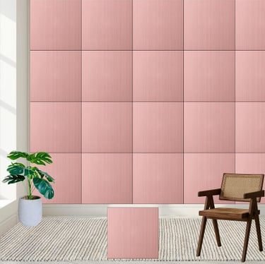 Chic Pink Wood Grain Ceramic Tile