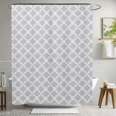 Simple White Shower Curtain