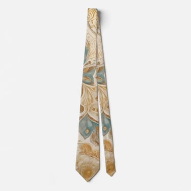 Stylish Wedding Light Boho Floral Neck Tie