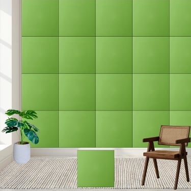 Vibrant Lime Green Solid Color Ceramic Tile