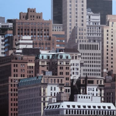 Tableau peinture à l'huile - 958 fenêtres à New York