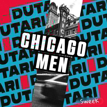 a poster of chicago men Dutari