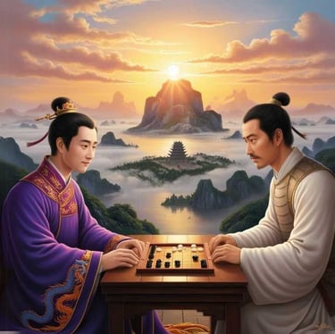 Trần Nhân Tông và Hưng Đạo Vương Đối Thoại Trên Núi