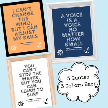 nautical signs with quotes for bulletin board