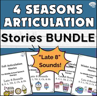 articulation stories for carryover middle school speech therapy