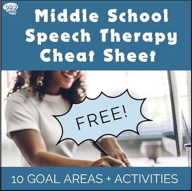 middle school speech therapy