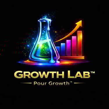 Growth Lab identity visual showing structured system designed to expand hospitality business reach