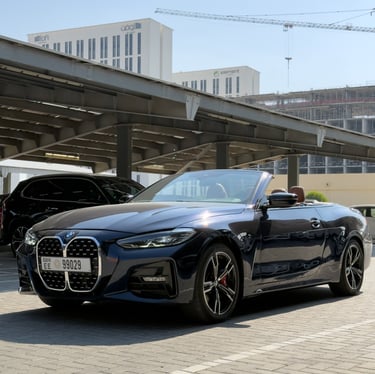BMW convertible premium car rental in Dubai open top luxury vehicle