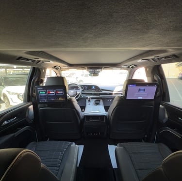 Spacious luxury SUV cabin with premium seating