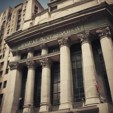 A dynamic global trading floor with multiple screens showing commodities prices, forex charts, and crypto trends under vibrant lighting.