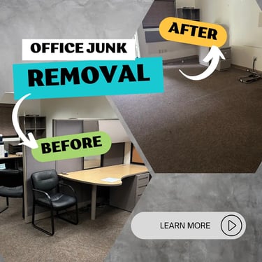 before and after of office junk removal