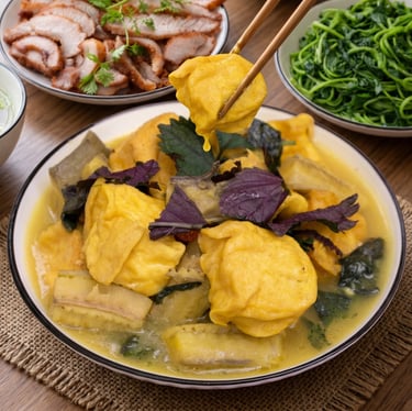 đậu om chuối của tiệm cơm văn phòng, cơm gia đình