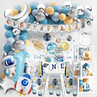 First Trip Around the Sun Birthday Party Decoration Set